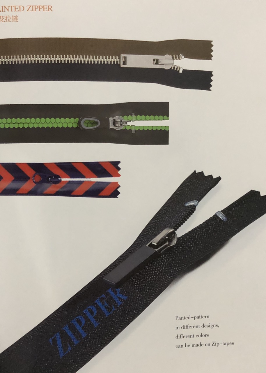 Dây kéo nylon in hoa văn, logo